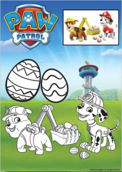 PAW Patrol Pasen kleurplaten